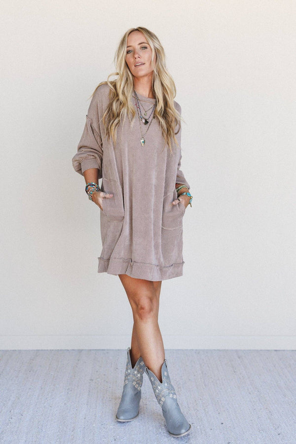 Moon Glow Long Sleeve Dress