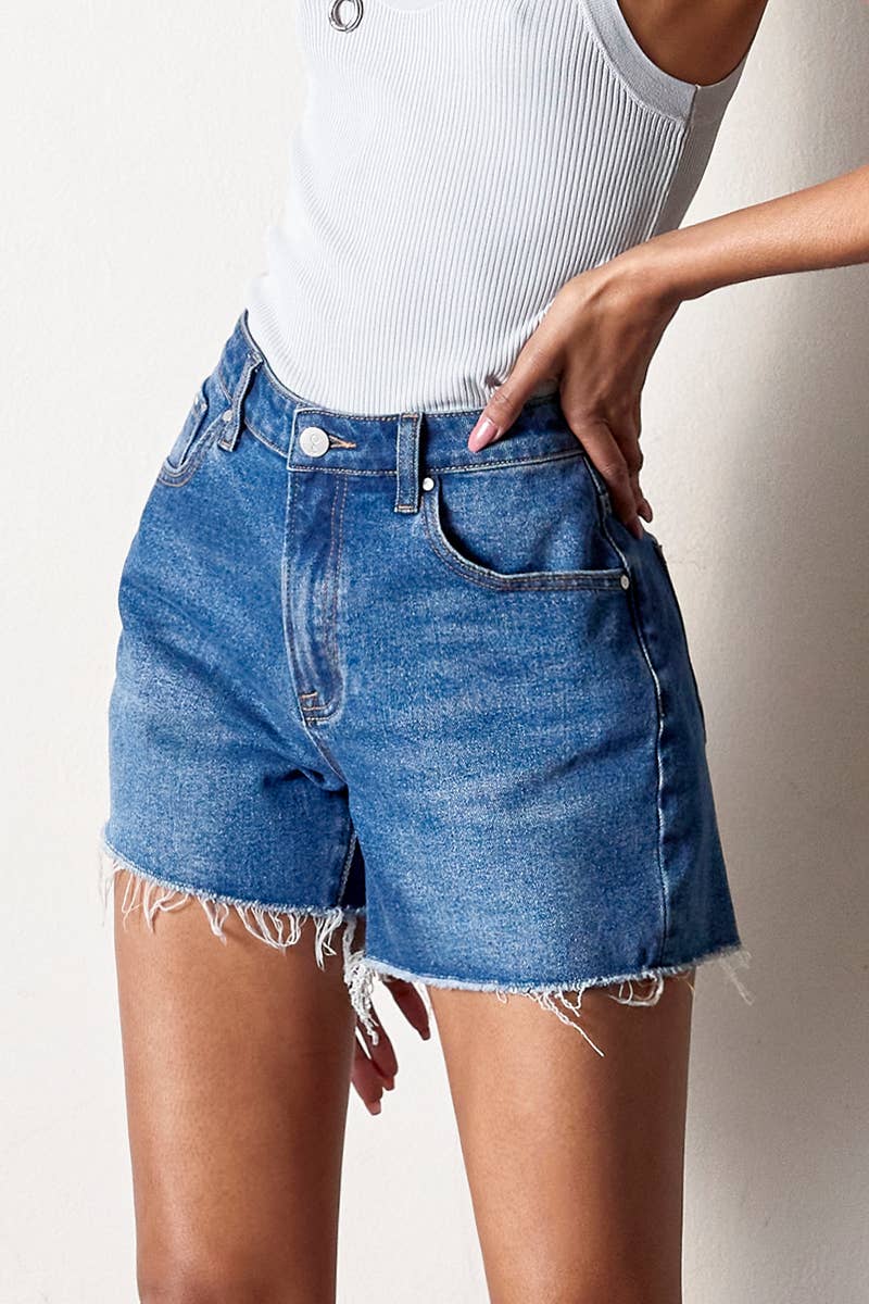 Trinny Denim Cut Off Shorts