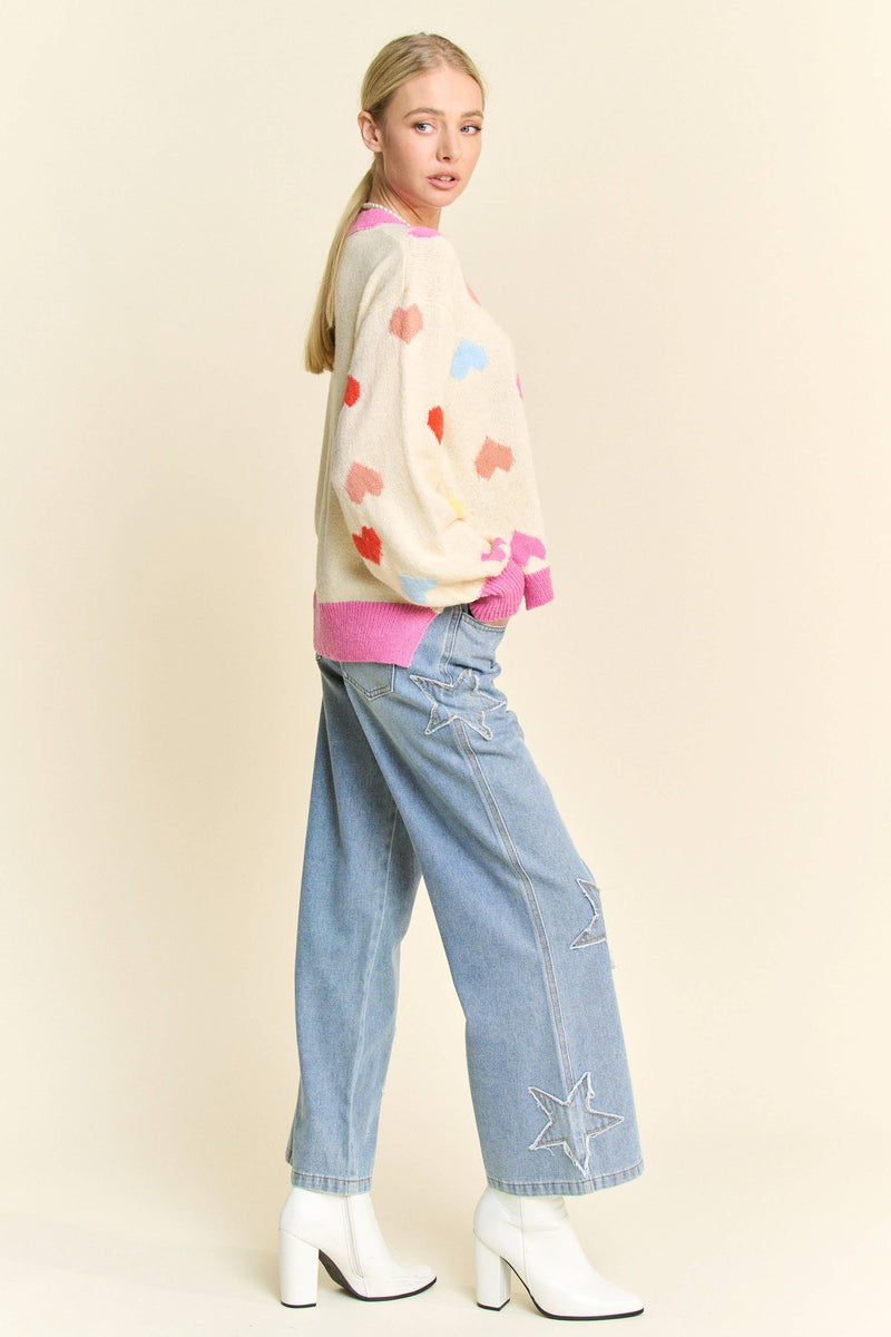 Star Patch Denim Pants