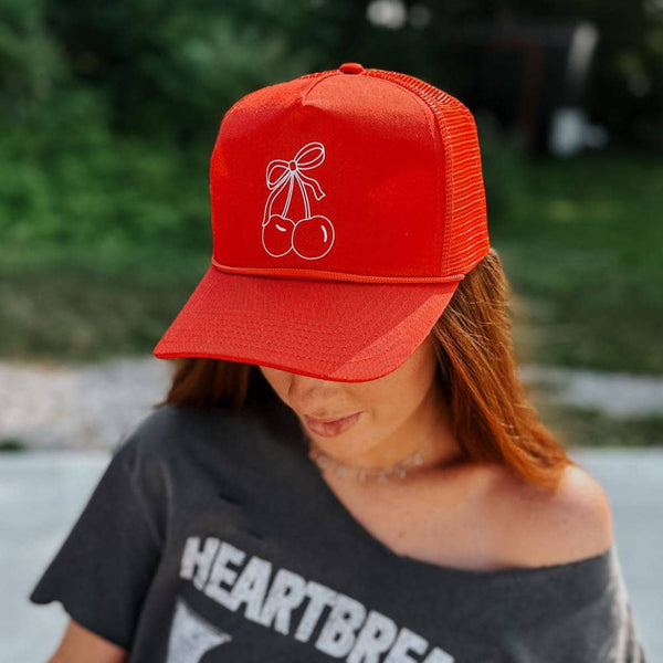 Cherry Trucker Hat