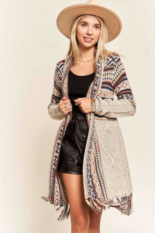 Aztec Sweater Cardigan