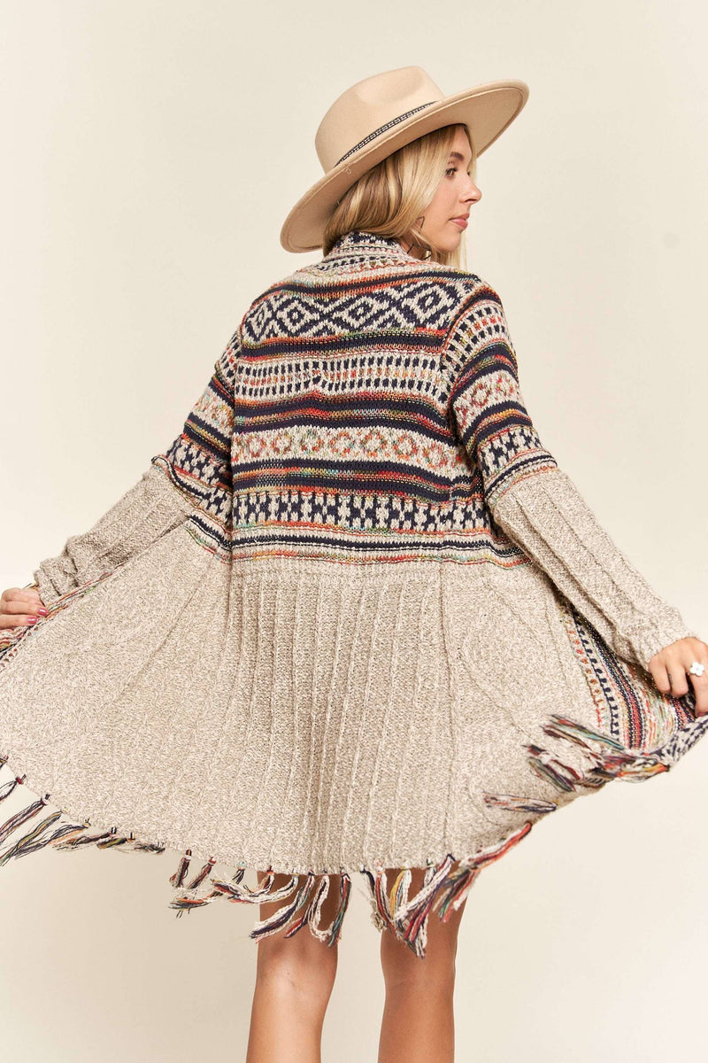 Aztec Sweater Cardigan