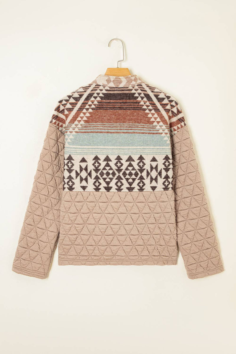 Western Quilted Patchwork Western Fashion Jacket