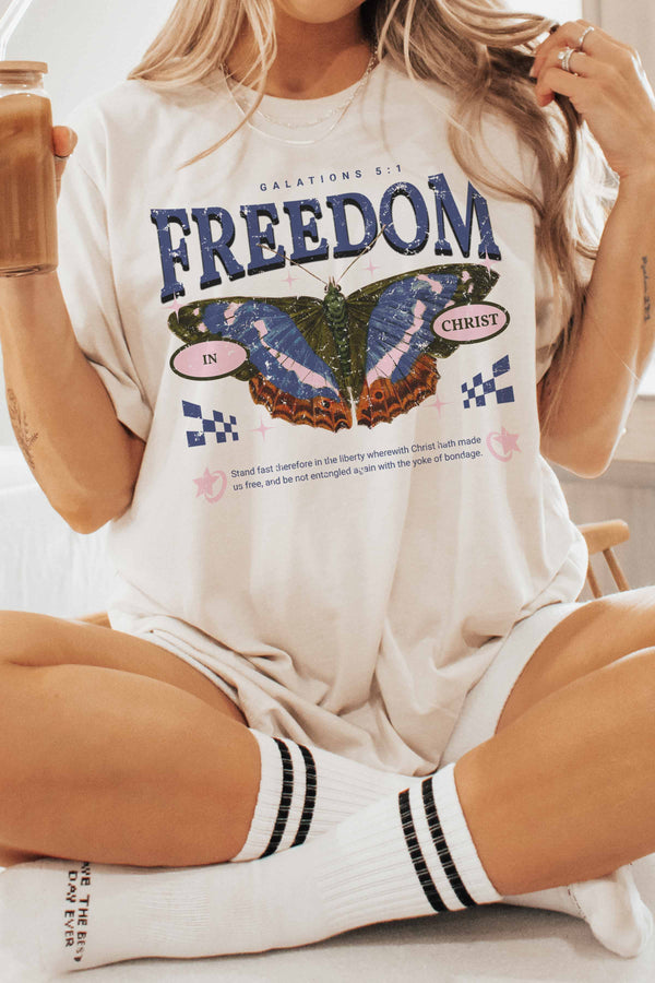 Freedom in Christ Oversized Tee