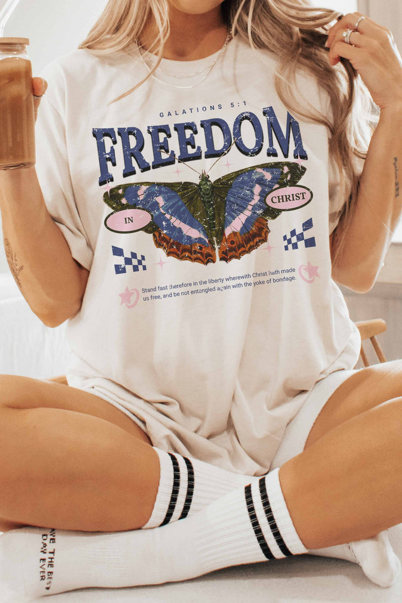 Freedom in Christ Oversized Tee