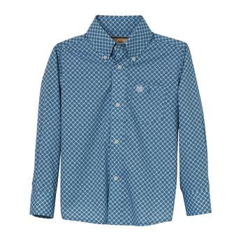 Boys Classic Long Sleeve Shirt Blue