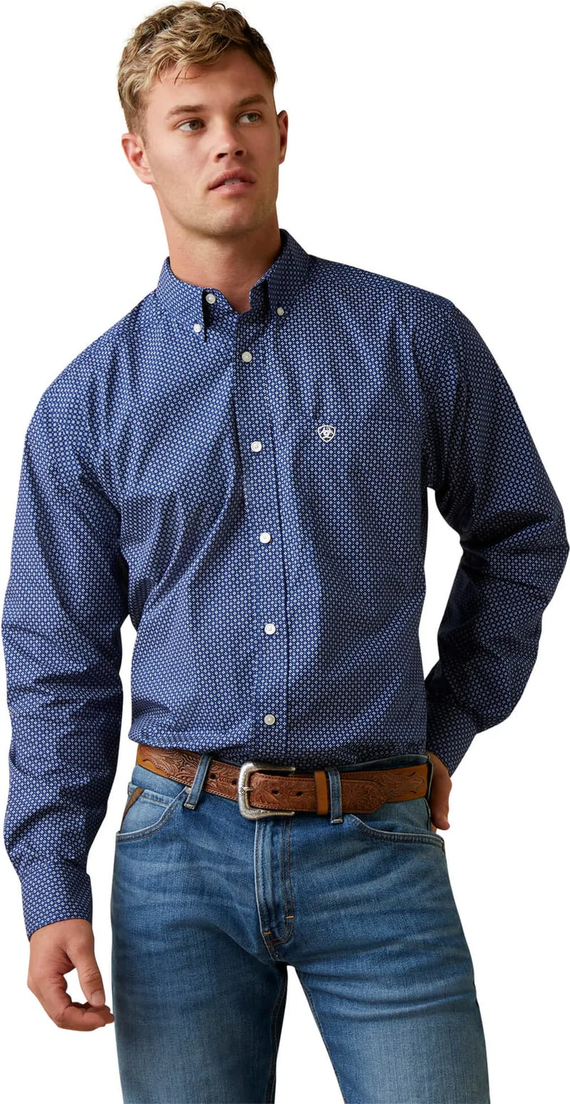 Ariat Black Iris Irvin Fitted Long Sleeve Button Up