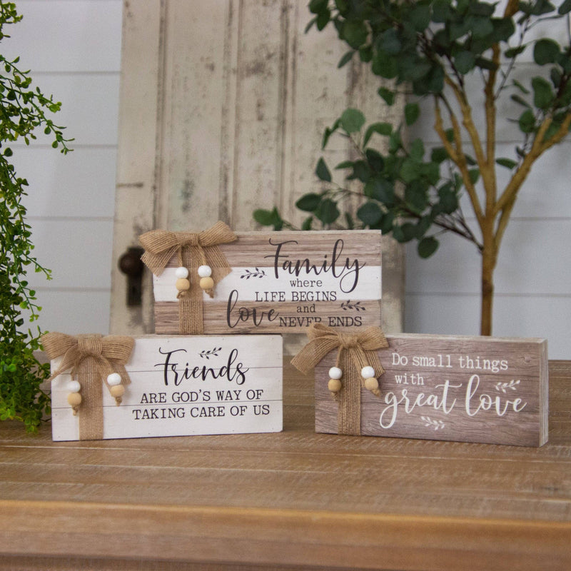 Mini Block Signs