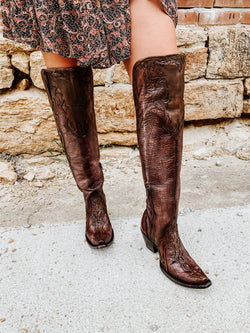 Bone & Chocolate Over-The-Knee Boots