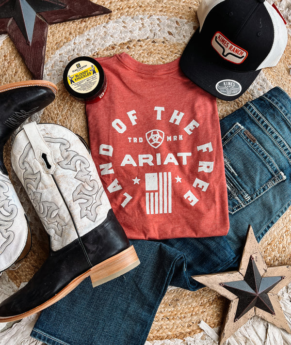 Ariat Mens Land Of the Free Short Sleeve tee